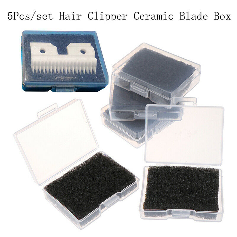 5Pcs/Set Hair Clipper Box Case For Ceramic Blade Hair Style Storage Box Hol Bj