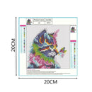 Cat Butterfly 5D Full Drill Diamond Painting Embroidery DIY Cross Stitch(A)