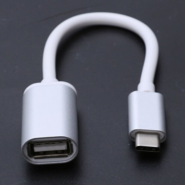 USB-C Type C Male To USB 2.0 A Female OTG Cable Adapter For Macbook E6Q5