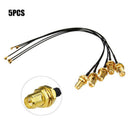 5pcs IPX to SMA Female UFL  SMA Connector WiFi Antenna Pigtail Cabl OZ