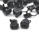 20pc 6N-4 Strain Relief Bushing SJT 18AWG T=0.5~1.6mm Nylon 66 Black JR