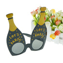 let's party champagne bottle party glasses photobooth props costume accessory  Z