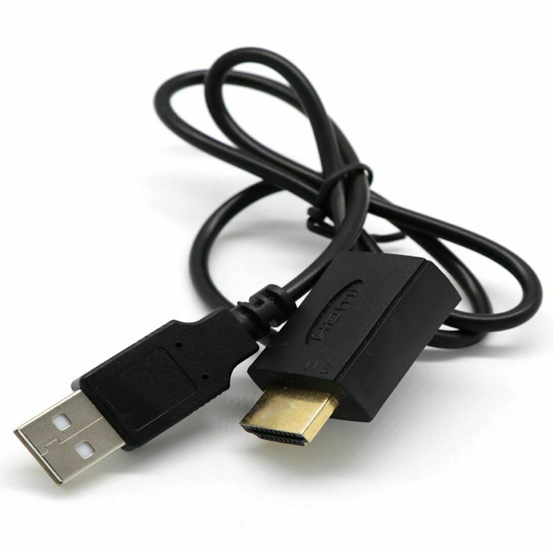 Hdmi Male To Female Connector + USB 2.0 Charger Cable Spliter Adapter Exten N1L6