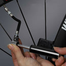 Mini Portable Pump Aluminum Bicycle Tire Inflator for Basketball (Black)