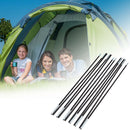 2pcs 6 Sections Camping Tent Pole Glass Fibre Spare Replacement 7mm Tent Rod