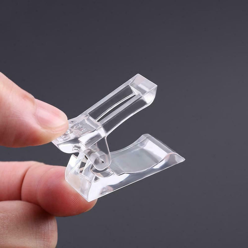 1pc Plastic Reusable Fixing Clamp UV Glue Fixed Clip Salon Manicure Tools