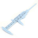1pc 0-80mm Double Scale Plastic Vernier Caliper Student Measuring Ruler