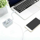 Aluminum 3 Port USB 3.0 Hub MS SD M2 TF Multi-In-1 Memory Card Reader Adapter
