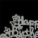 Happy Birthday Shape Metal Cutting Dies for DIY Scrapbooking Album Cards DecorM&