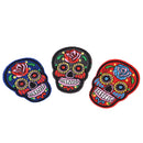 8Pcs iron on patches for clothes sew-on embroidered patch applique rose skull3cU