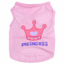 Mini Clothing Dog Cat Puppy Clothes Pink T-Shirt Vest Type L R2Y3