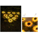 25'' Solar Powered Sunflower-Shaped Garden Light Waterproof Yard Path Decor Lamp