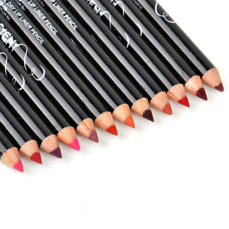 12pc 12 Colors Magic Beauty Lipliner Cosmetic Makeup Lip Liner Pencil Women Girl