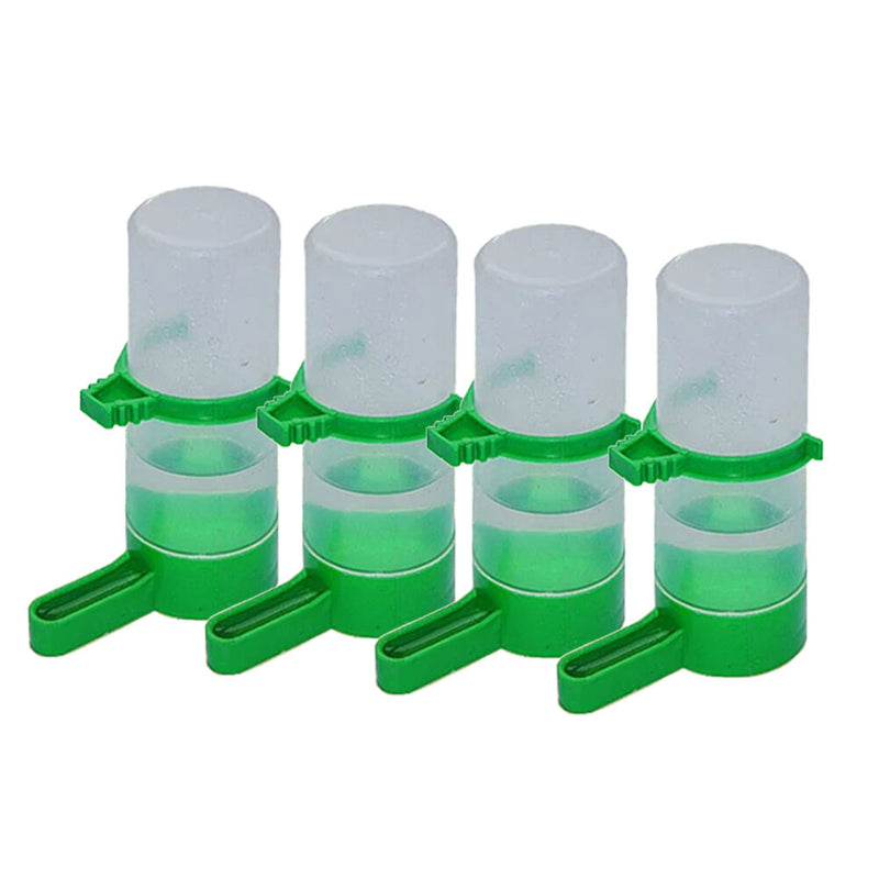 4Pcs Pet Bird Tube Feeder Drinker Aviary Budgie Cockatiel Lovebirds Waterer Best