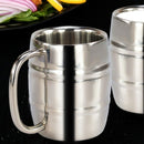 410Ml Stainless Steel Beer Cup Mugs Outdoor Camping Western Tea Coffee Cup