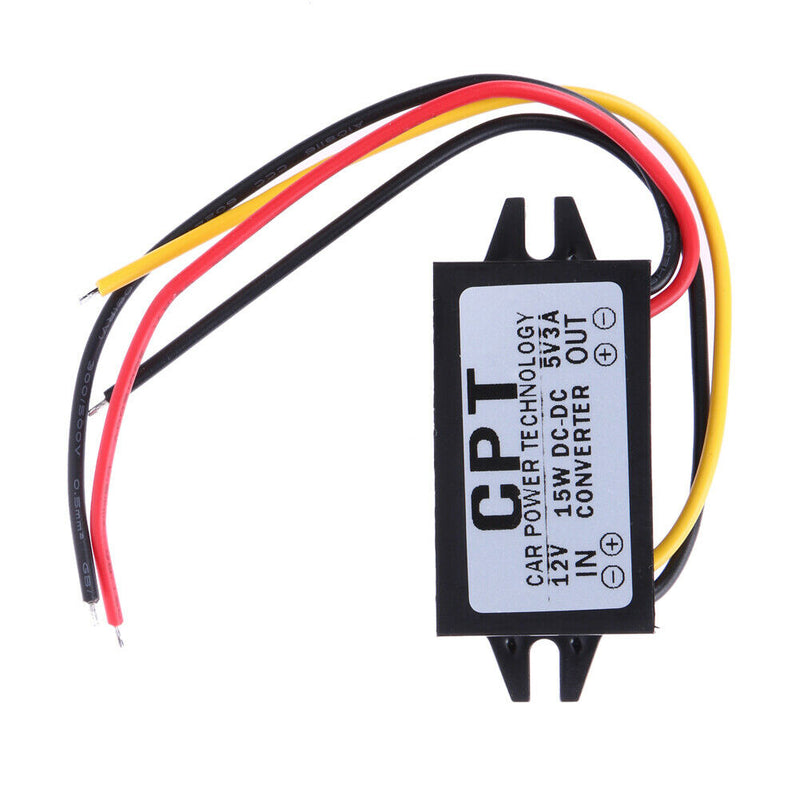 DC to DC Converter Regulator 12V to 5V 3A 15W Car LED Display Power Supply