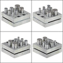 Round Disc Cutter 7 Punch Set Tool Metal Cutting Square Base Jewelry Jewele