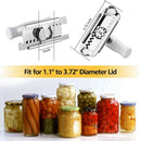 Jar Opener Arthritis Can Opener Stainless Steel Lids Off Labor-Saving 360 D L1E2