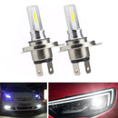 2Pcs Car Fog Light Cob H4 30W Led Headlight Dc12V-24V 6500K Highlight Turn