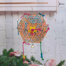 Bell Six Angle Wooden Swing Parrot Bird Toys Bird Cage Accessories