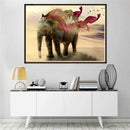 Elephant 5D Round Diamond Painting Embroidery DIY Cross Stitch Needlework