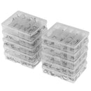 500pcs/set No.3-12 10 Types Black Nickel Fishing Hooks Fishing Accessories
