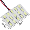 DC 12V T10/BA9S 5630 SMD 15LED Car Interior Dome Reading Light Panel Lamp