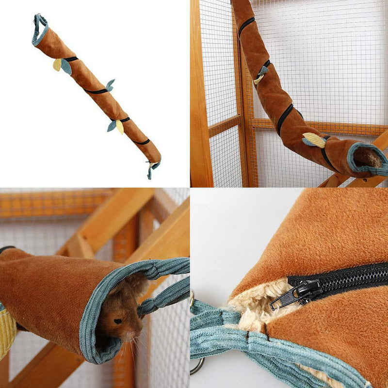 Hamster Hanging Nest Branch Shape Plush House Swing Loft Bed for Pet Supply
