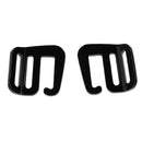 4 Pcs 1'' G Hook Outdoor Webbing Buckle Carabiners Hardware 25mm Black Red
