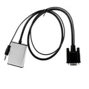 VGA TO HDMI OUTPUT 1080P HD + AV TV HDTV VIDEO USB CABLE CONVERTER ADAPTER Delux