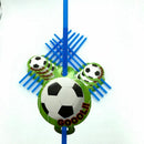 10pcs football straw kids birthday wedding party supplies football paper st