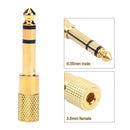 6.35mm 1/4 inch Male to 3.5mm 1/8 inch Female Stereo Lengthen Audio Adapter A