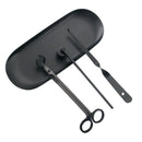 4pcs Metal Candle Accessory Set  Candle Snuffer With Storage Tray