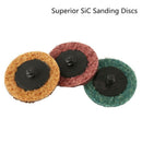 35Pcs Sanding Discs Set,2 Inch Type R Roll Lock Discs Pads Sanding Roloc Ab
