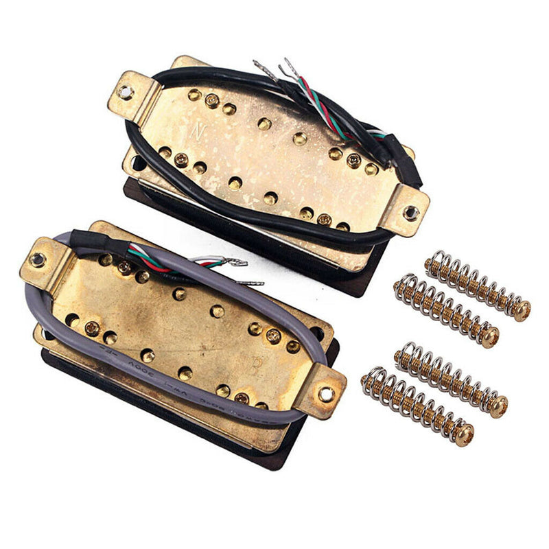 Electric Guitar Humbucker Ceramic Magnet Double Coil Pickups (Neck&Bridge) Wood
