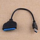 New USB 3.0 To SATA 22 Pin 2.5 Inch Hard Disk Driver SSD Adapter Cable Converter