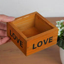 Square Wooden Succulent Plant Flower Bed Pot Box Garden Planter Home Storag