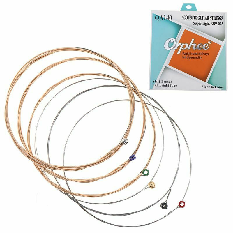 Orphee 6pcs/set QA140 Medium Super Light Extra Light Acoustic Guitar String