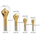Titanium Coated HSS Countersink Deburring Drill Bit For Metal Steel Plastic Wood