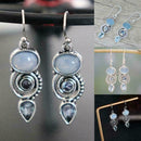 Moonstone Ear Stud Hook Dangle Wedding Jewelry Earrings Sale. T9F5
