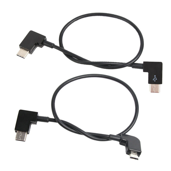 2 Pack Extension Cable-Type C To Micro USB Cable, USB C Male To Male Cable