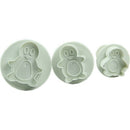 3 X Penguin Shape Cake Cookie Biscuit Fondant Sugar craft Cutter Plunger Mo