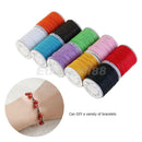 10 Rolls Waxed Cotton Fabric String Thread Cord Rope Beading Jewelry Crafts