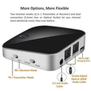 Walkman Stereo Audio 2-in-1 Bluetooth 5.0 Adapter 2.402GHz-2.480GHz Black
