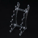 6 Rack Plastic Clear Eyebrow Eyeliner Pen Makeup Brush Display Shelf Holder