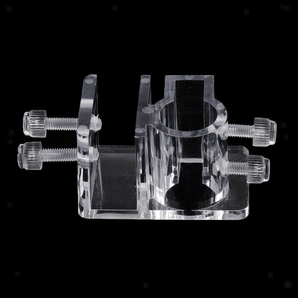 Pack of 2, Water Pipe Acrylic Aquarium Fish Tank Fixing Clip Tube Clamp Support