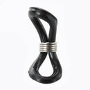 5X( 50 X Black Cord Ends for Eyeglasses Chain Holder 25x4mm HOT M3I5)