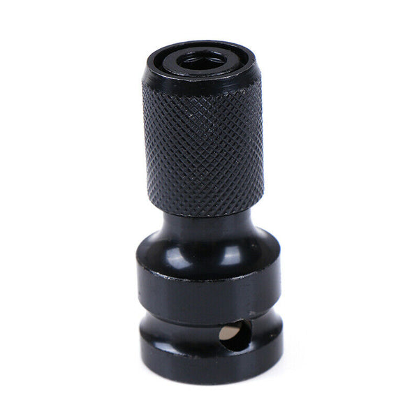 1/2" Square Drive to 1/4" Hex Shank Telescopic Socket Adapter Drill ChucME