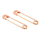 3 Pairs Stainless Steel Punk Safety Pin Earrings Retro Style Chic