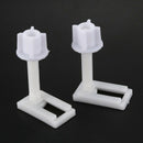 2pcs DIY Plastic Toilet Seat Screws Fixings Fit Toilet Seats Hinges Repair  N9R5